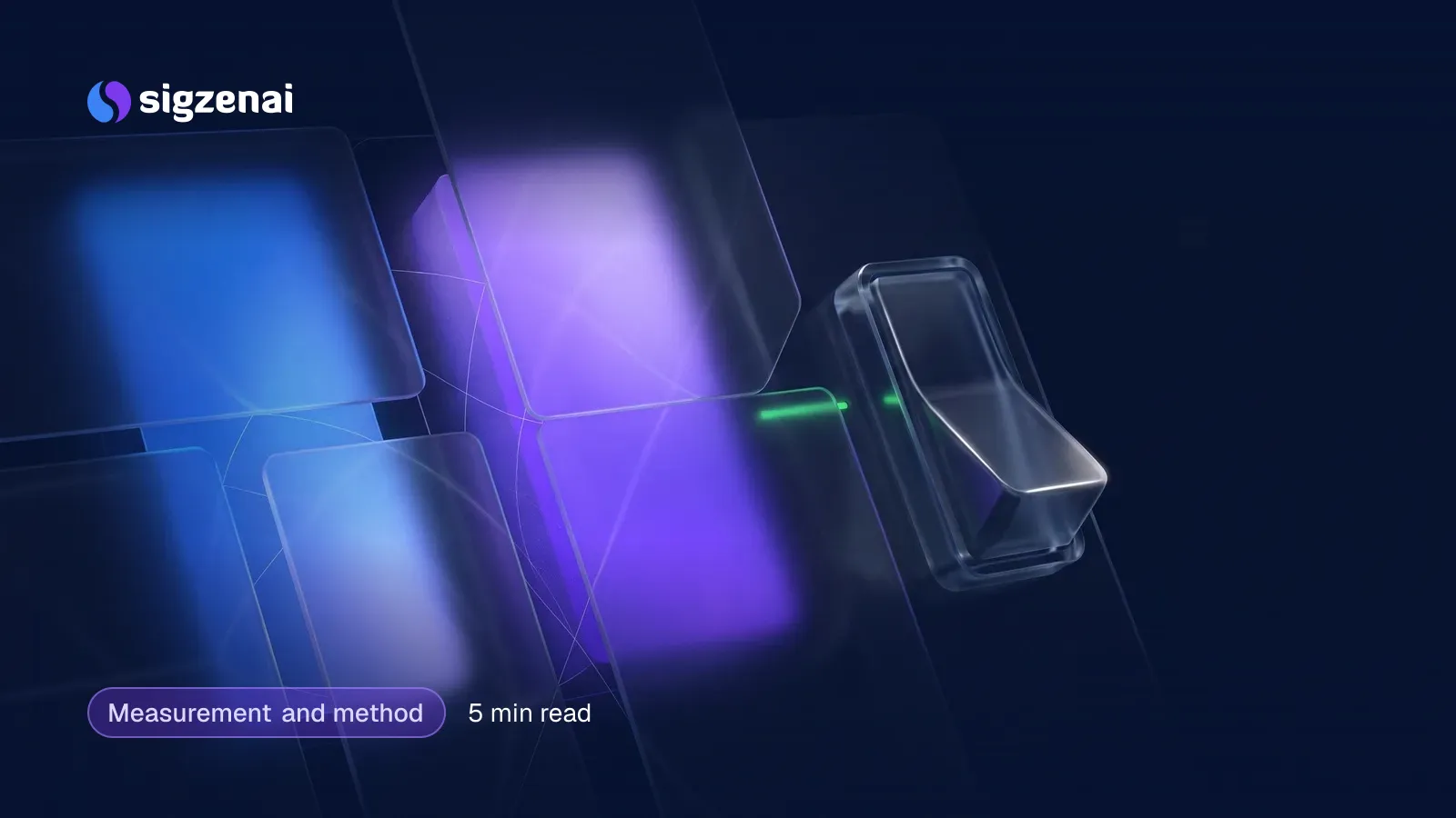 Measurement and method, 5 min read — A row of frosted glass panels, three lit from within at different strengths, beside a single glass switch catching a thin highlight.